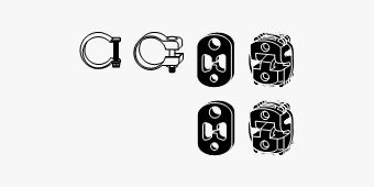 MONTAGESATZ ABGASANLAGE