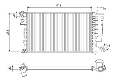 RADIATOR RACIRE MOTOR VALEO 816716