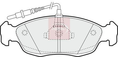 APEC Brake Pad Set, disc brake PAD814