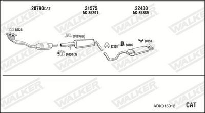Изпускателна система WALKER ADK015012