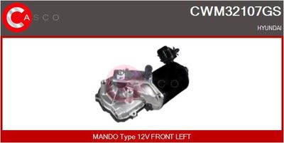 Двигатель стеклоочистителя CASCO CWM32107GS для HYUNDAI SANTA FE
