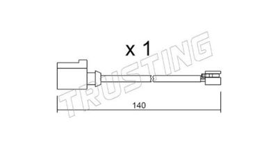 SENZOR DE AVERTIZARE UZURA PLACUTE DE FRANA