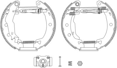 TEXTAR Bremsbackensatz Shoe Kit Pro (84037903)