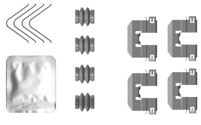 Комплектующие, колодки дискового тормоза TEXTAR 82553600 для KIA RIO