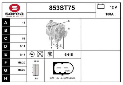 STARTCAR 853ST75 Генератор для VW MULTIVAN VI (SGF, SGM, SGN, SHM, SHN) 2.0 TDI STARTCAR 853ST75 Генератор для VW MULTIVAN VI (SGF, SGM, SGN, SHM, SHN) 2.0 TDI