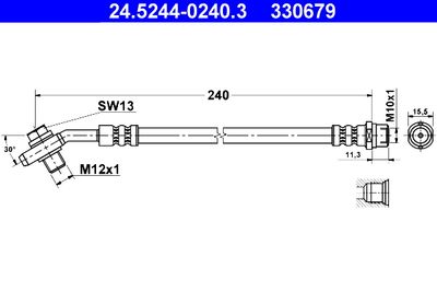 Brake Hose 24.5244-0240.3