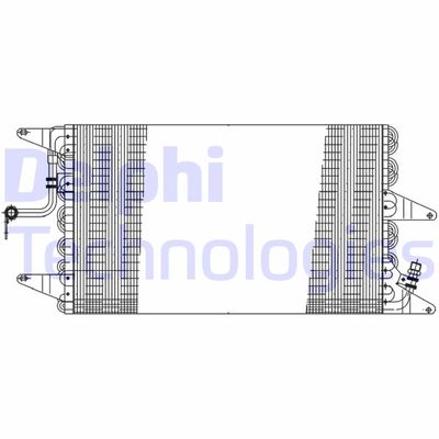 Конденсатор, кондиционер DELPHI TSP0225162 для FIAT GRANDE PUNTO