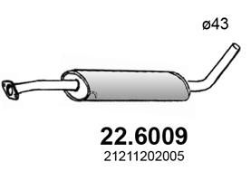 ASSO 22.6009 Глушитель выхлопных газов  для LADA NIVA (Лада Нива)