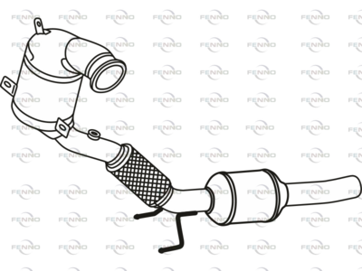 Filtr sadzy / filtr cząstek stałych, układ wydechowy FENNO 5Q0254504PX