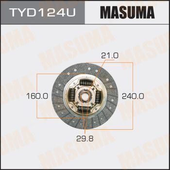 Диск сцепления MASUMA TYD124U для TOYOTA MARK