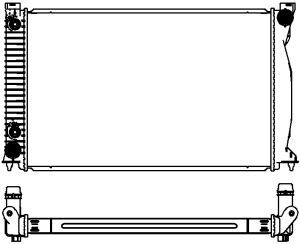SAKURA Automotive 3062-1001W Радиатор охлаждения двигателя для AUDI A6 C6 (4F2)