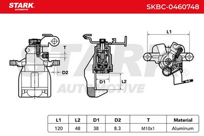 спирачен апарат STARK SKBC-0460748