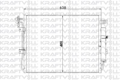 Конденсатор, кондиционер KRAFTVOLL GERMANY 08060220 для LAND ROVER RANGE ROVER