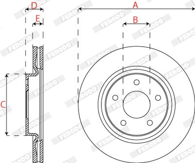 Brake Disc DDF2099C