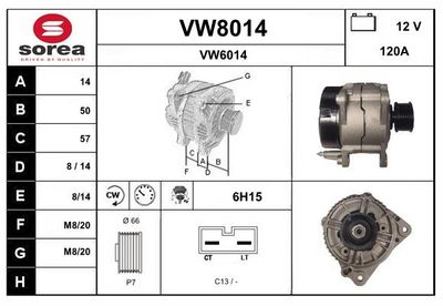 GENERATOR SNRA VW8014