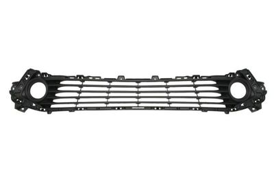 Voorbumper afdekking Voor (Bodem, met mistlampgaten, zwart, R / iA) past: TOYOTA YARIS XP130 Saloon 04.17-01.20