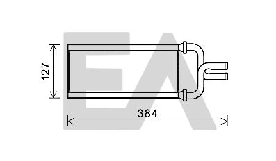 EACLIMA 45C26002 Радиатор печки  для HONDA S2000 (Хонда С2000)