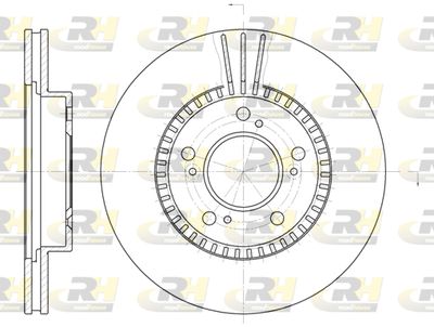 Тормозной диск ROADHOUSE 6586.10 для HONDA SHUTTLE