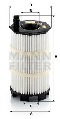MANN-FILTER HU 7005 x Масляный фильтр  для AUDI A5 (Ауди А5)