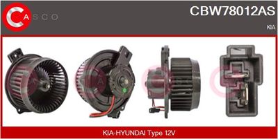 Вентилятор салона CASCO CBW78012AS для KIA RIO
