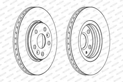 BREMSSCHEIBE FERODO DDF1733C 1