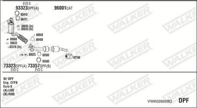 Изпускателна система WALKER VWK026609D