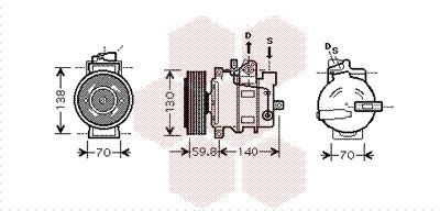 VAN WEZEL Kompressor, Klimaanlage (0300K295)
