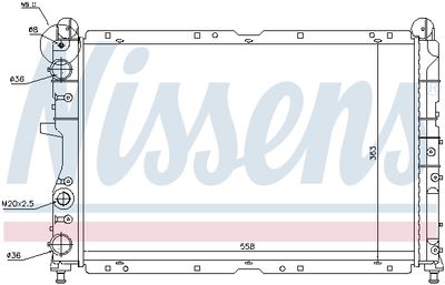 Radiator, engine cooling 61847