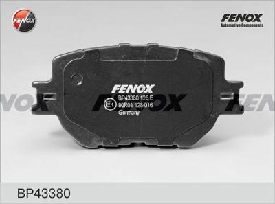 комплект спирачно феродо, дискови спирачки FENOX BP43380