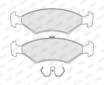 BREMSBELAGSATZ SCHEIBENBREMSE JURID 571536J 1