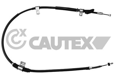 CAUTEX 708091 Трос ручного тормоза  для HYUNDAI COUPE (Хендай Коупе)