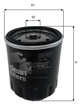 Масляный фильтр CLEAN FILTERS DO1837 для PEUGEOT 605