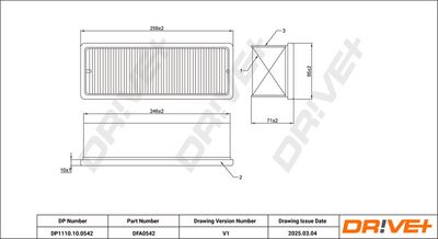 LUFTFILTER DR!VE+ DP1110100542 0