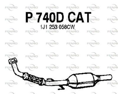 FENNO P740DCAT Катализатор для VW BORA I (1J2) 1.9 SDI