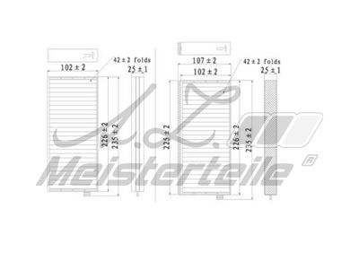 Филтър купе (поленов филтър) A.Z. Meisterteile AZMT-41-010-1561