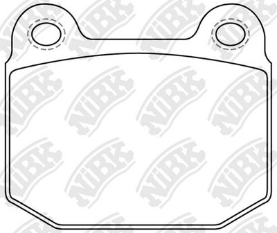 Комплект тормозных колодок, дисковый тормоз NiBK PN0226 для MITSUBISHI LANCER