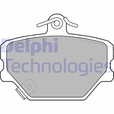 DELPHI LP1465 Тормозные колодки и сигнализаторы  для SMART CABRIO (Смарт Кабрио)
