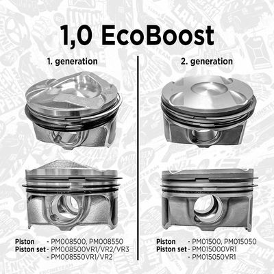 PISTON ET ENGINETEAM PM008550 3