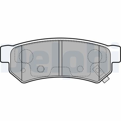 Комплект тормозных колодок, дисковый тормоз LP3305