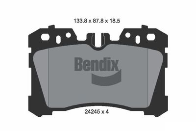 BENDIX Braking BPD2112 Тормозные колодки и сигнализаторы  для LEXUS LS (_F4_) 460 (USF40, USF41)