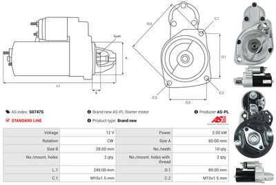 STARTER AS-PL S0747S 4