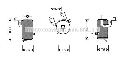 Осушитель, кондиционер AVA QUALITY COOLING CND203 для CITROËN SAXO