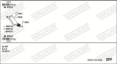 Изпускателна система WALKER BWK123192B