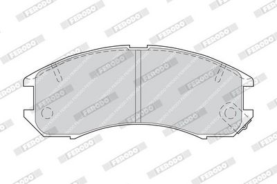 BREMSBELAGSATZ SCHEIBENBREMSE FERODO FDB576 1