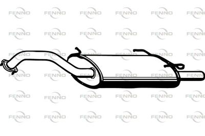 Глушитель выхлопных газов конечный FENNO P4060 для NISSAN MAXIMA