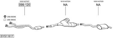 Изпускателна система BOSAL SYS11617