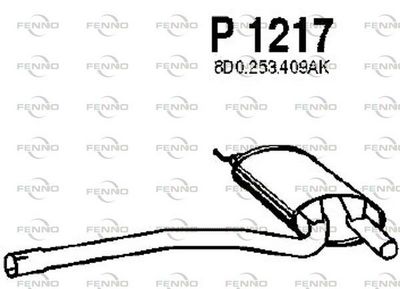FENNO P1217 Глушитель выхлопных газов  для AUDI A4 (Ауди А4)