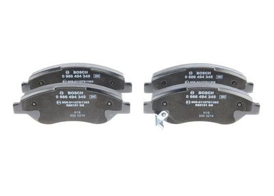 Комплект тормозных колодок, дисковый тормоз BOSCH 0 986 494 345 для OPEL CORSA