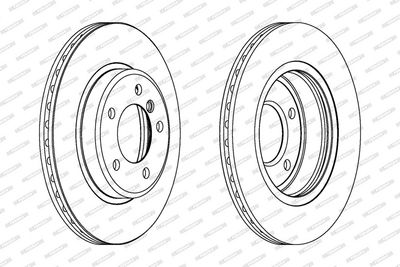 BREMSSCHEIBE FERODO DDF1066C 1