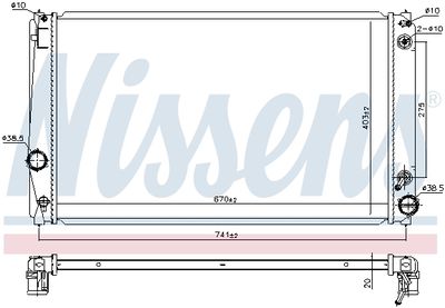 RADIATOR RACIRE MOTOR NISSENS 646843 5